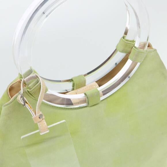 CELINE Hand Bag Suede Green - Picture 7 of 13